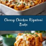 Cheesy Baked Chicken Rigatoni Pasta Recipe