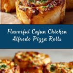 Cajun Blackened Chicken Alfredo Pizza Rolls Appetizer Recipe