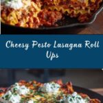 Simple Skillet Pesto Cheese Lasagna Roll Ups Recipe