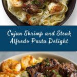 Cajun Shrimp and Steak Alfredo Pasta Recipe