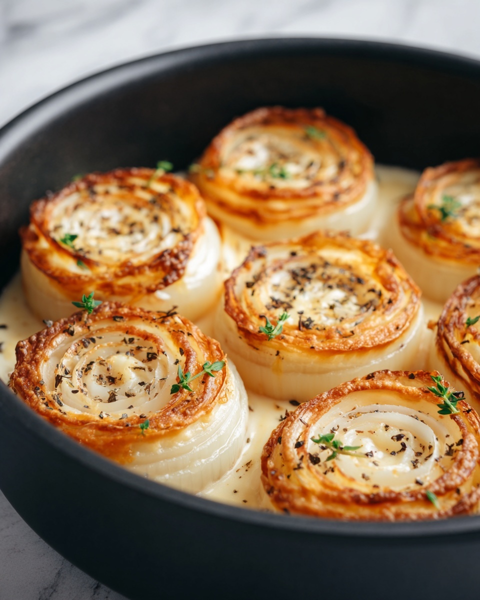 Roasted Parmesan Creamed Onions Recipe - Recipe Image