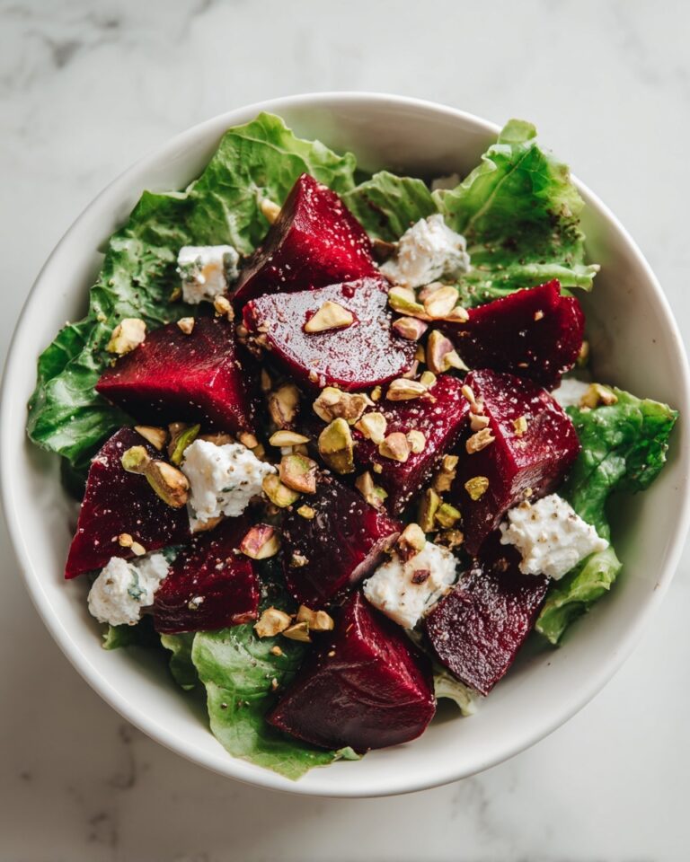 Roasted Beet Salad with Goat Cheese and Pistachios Recipe
