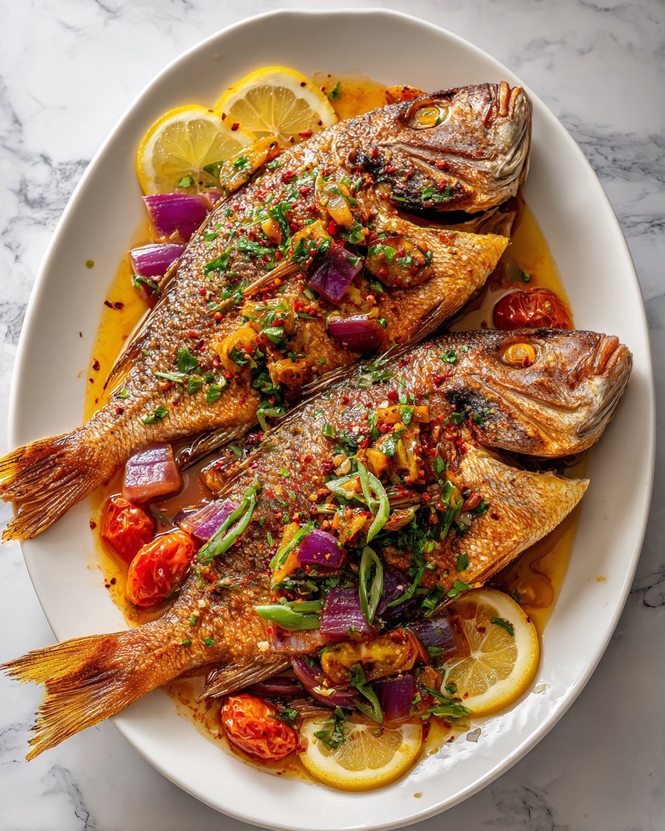 Easy Mediterranean Baked Mackerel Fish Recipe - Recipe Image