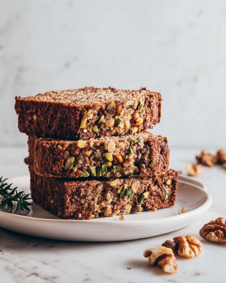 Tahini Pistachio Banana Bread Recipe
