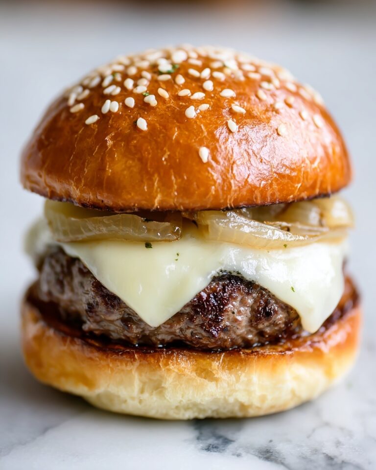 Gourmet French Onion Soup Burgers Recipe