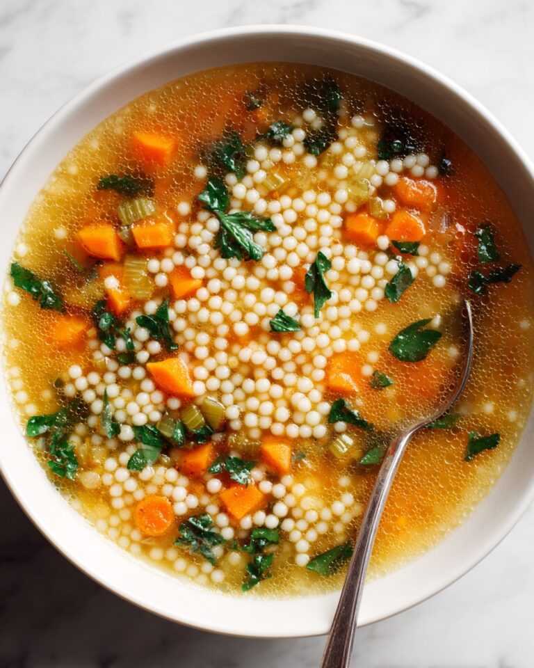Pearl Couscous Vegetable Soup Recipe