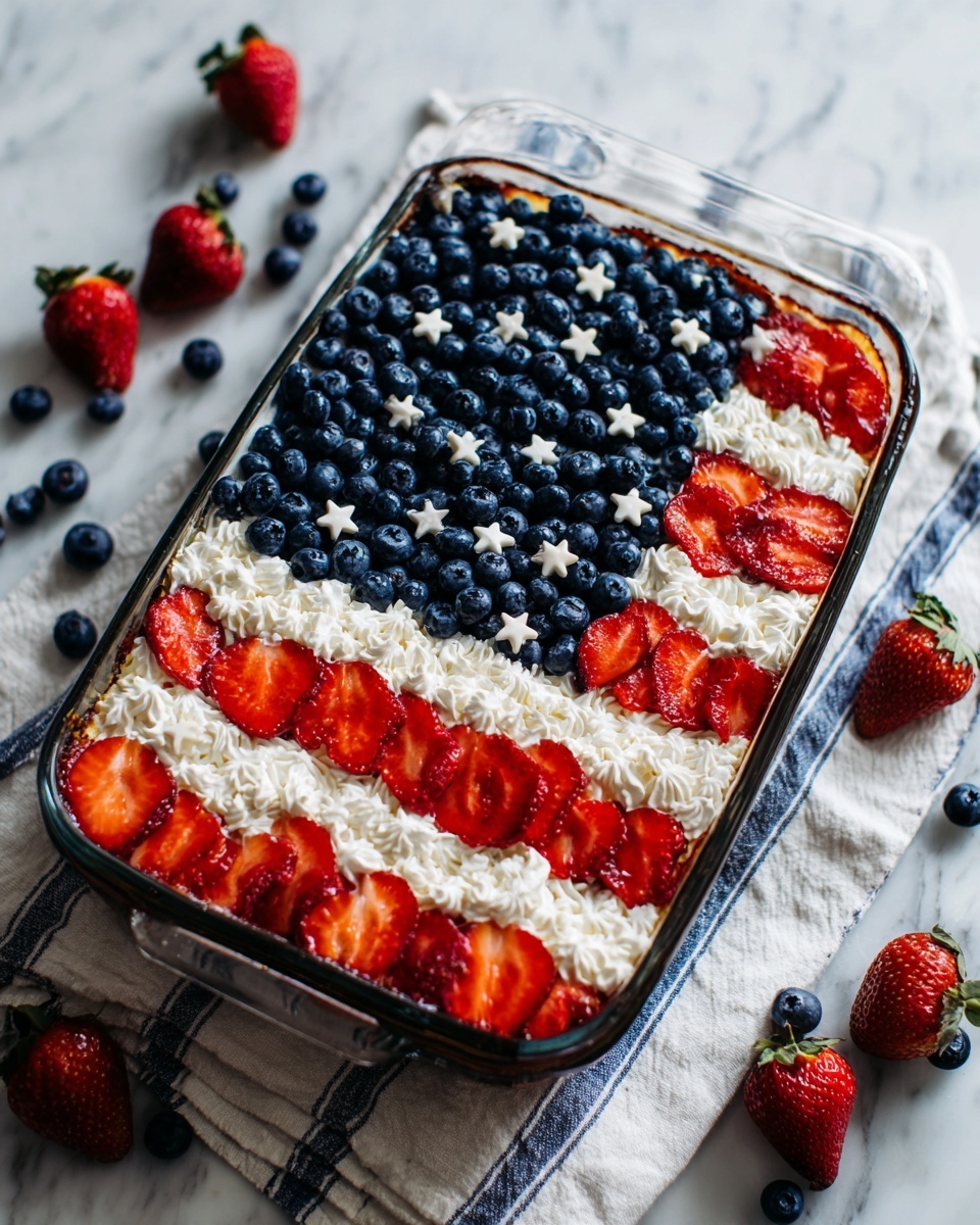 American Flag Fruit Pizza Recipe - Recipe Image