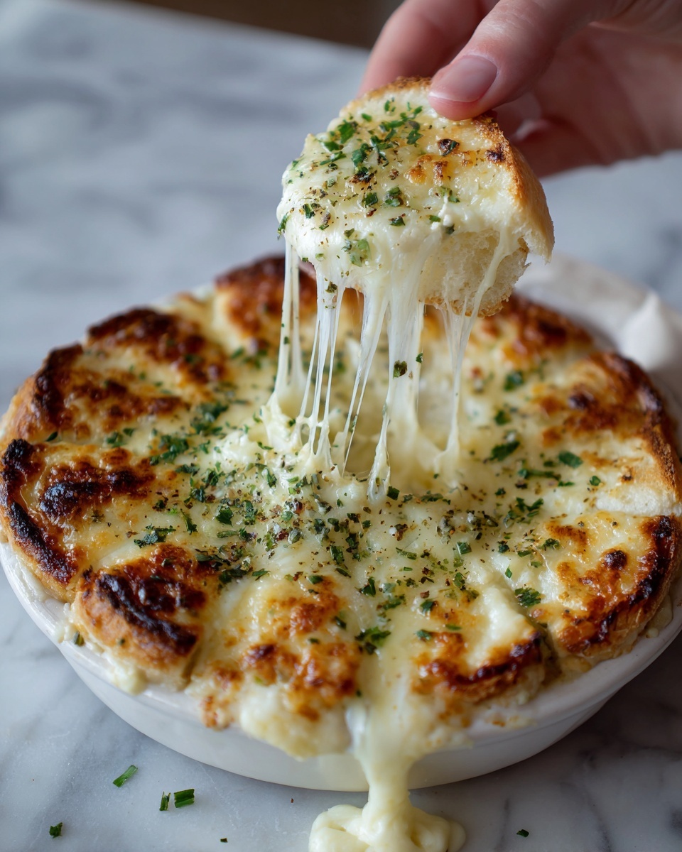 Baked Garlic Bread Dip Recipe - Recipe Image