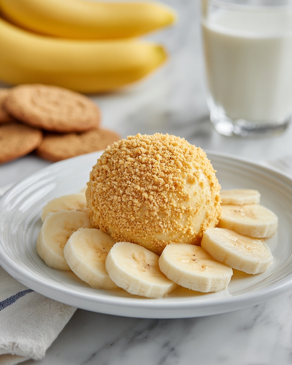 Banana Pudding Dessert Cheese Ball Recipe - Recipe Image