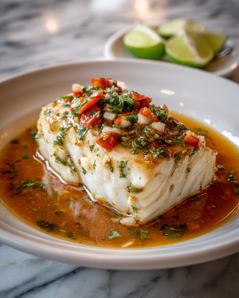 Thai Lime-Garlic Steamed Fish Recipe