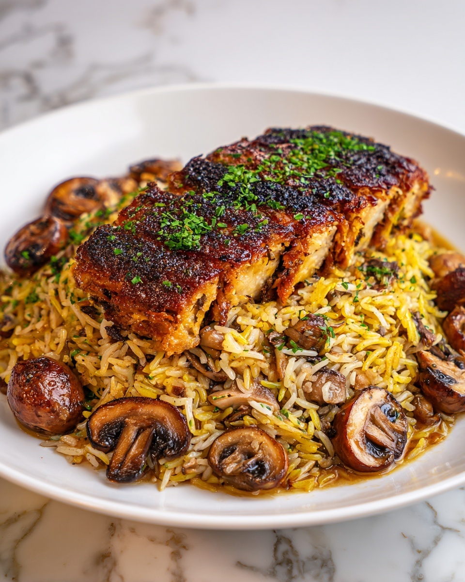 Middle Eastern Chicken Maqluba (Upside-Down Rice) Recipe - Recipe Image
