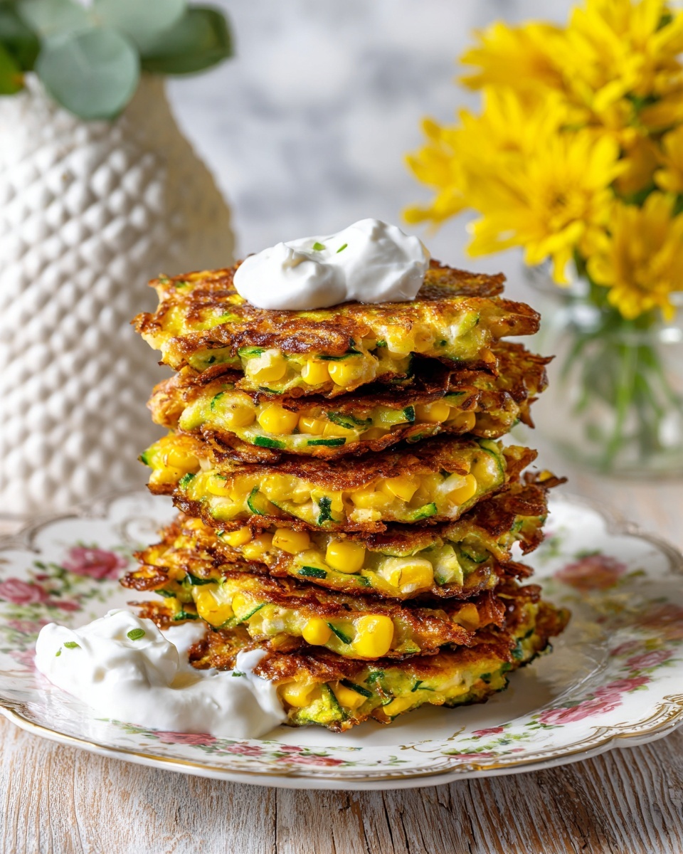 Corn Zucchini Fritters Recipe - Recipe Image