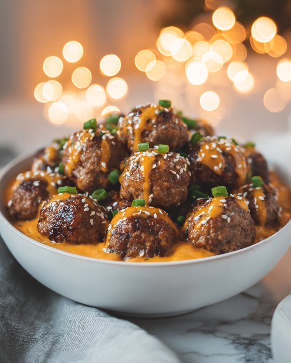 Korean BBQ Meatballs with Spicy Mayo Dip Recipe - Recipe Image