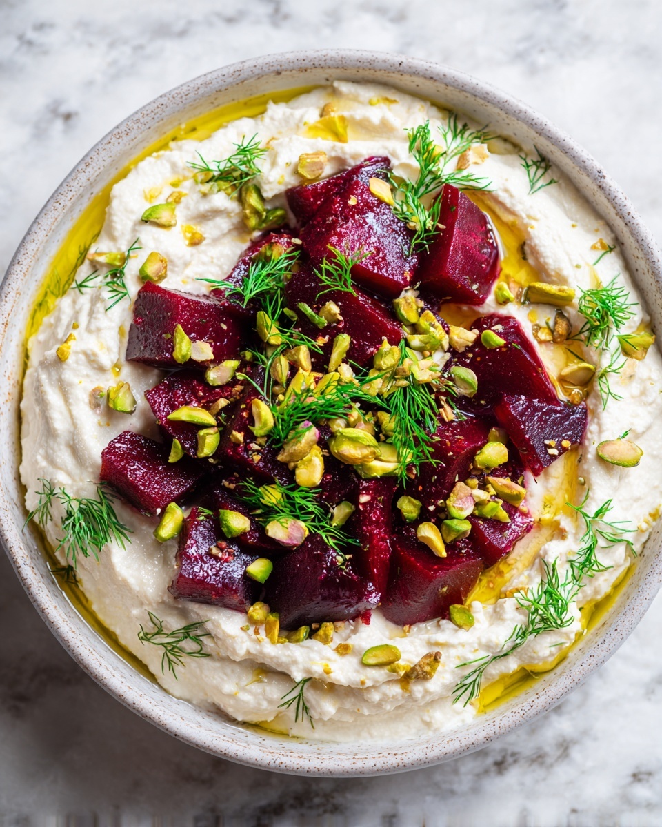 Whipped Feta with Beetroot, Dill & Pistachios Recipe - Recipe Image
