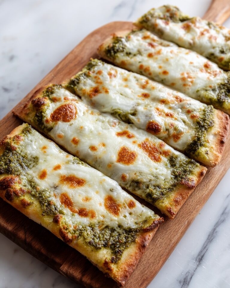 Cheesy Pesto Garlic Bread Recipe