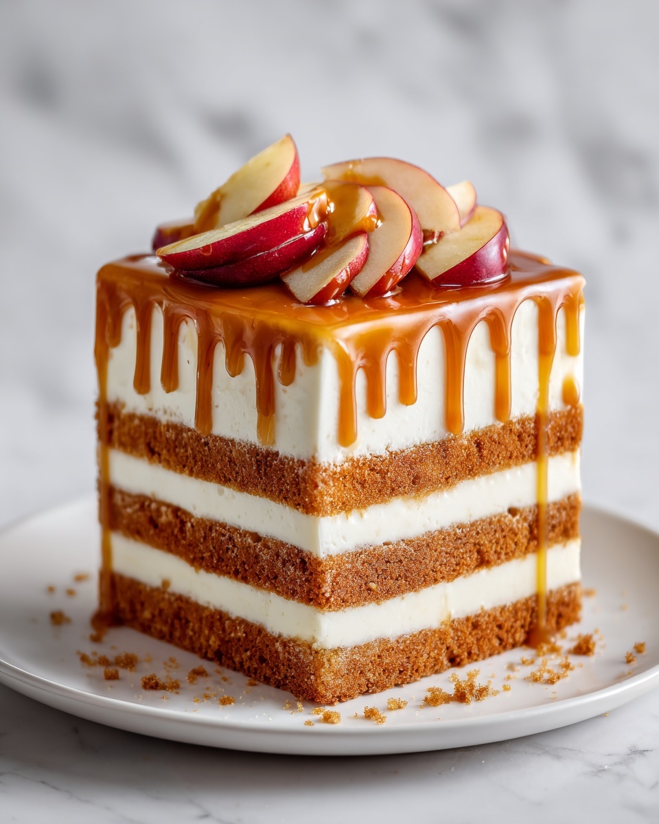 Caramel Apple Cheesecake Cake Recipe - Recipe Image