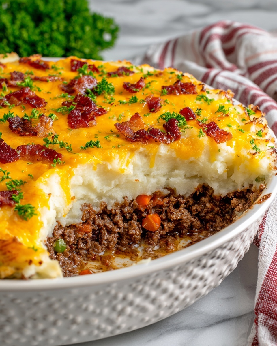 Mashed Potato Meatloaf Casserole Recipe - Recipe Image