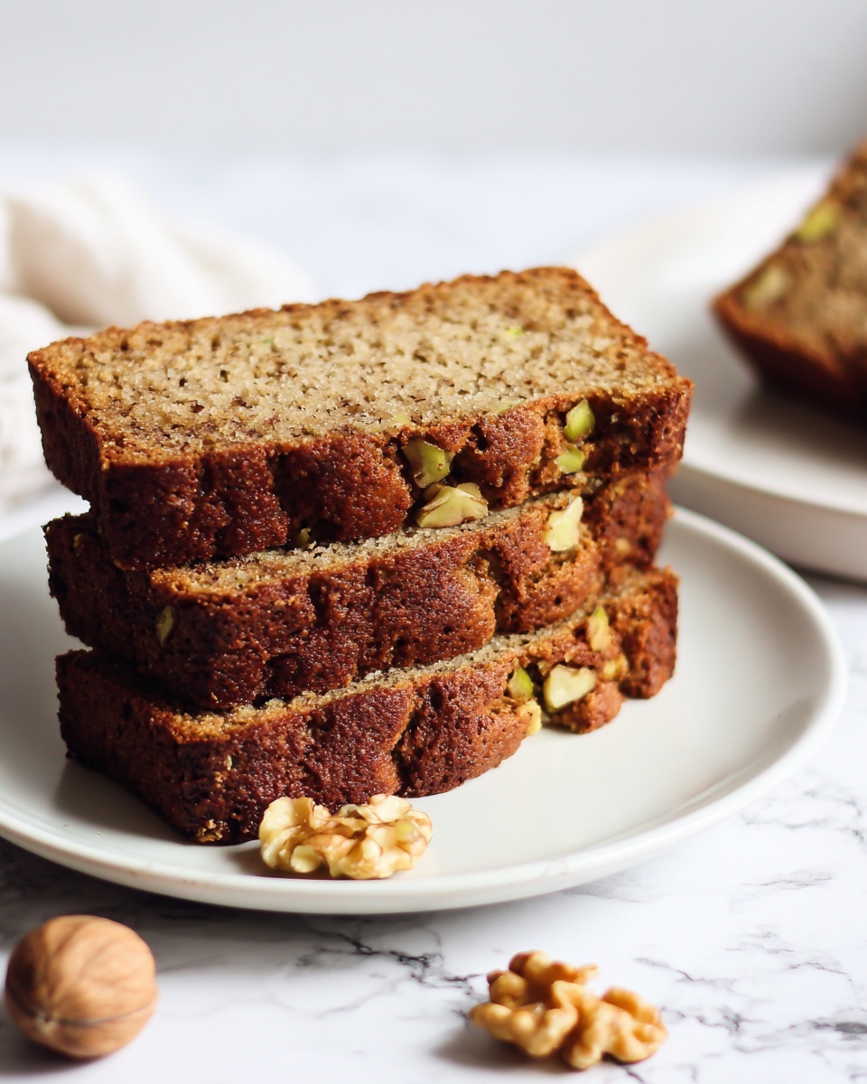 Tahini Pistachio Banana Bread Recipe - Recipe Image