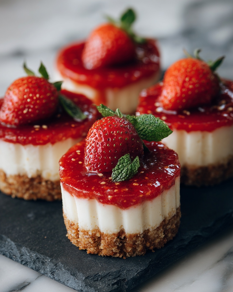 Easy Mini Cheesecakes Recipe - Recipe Image