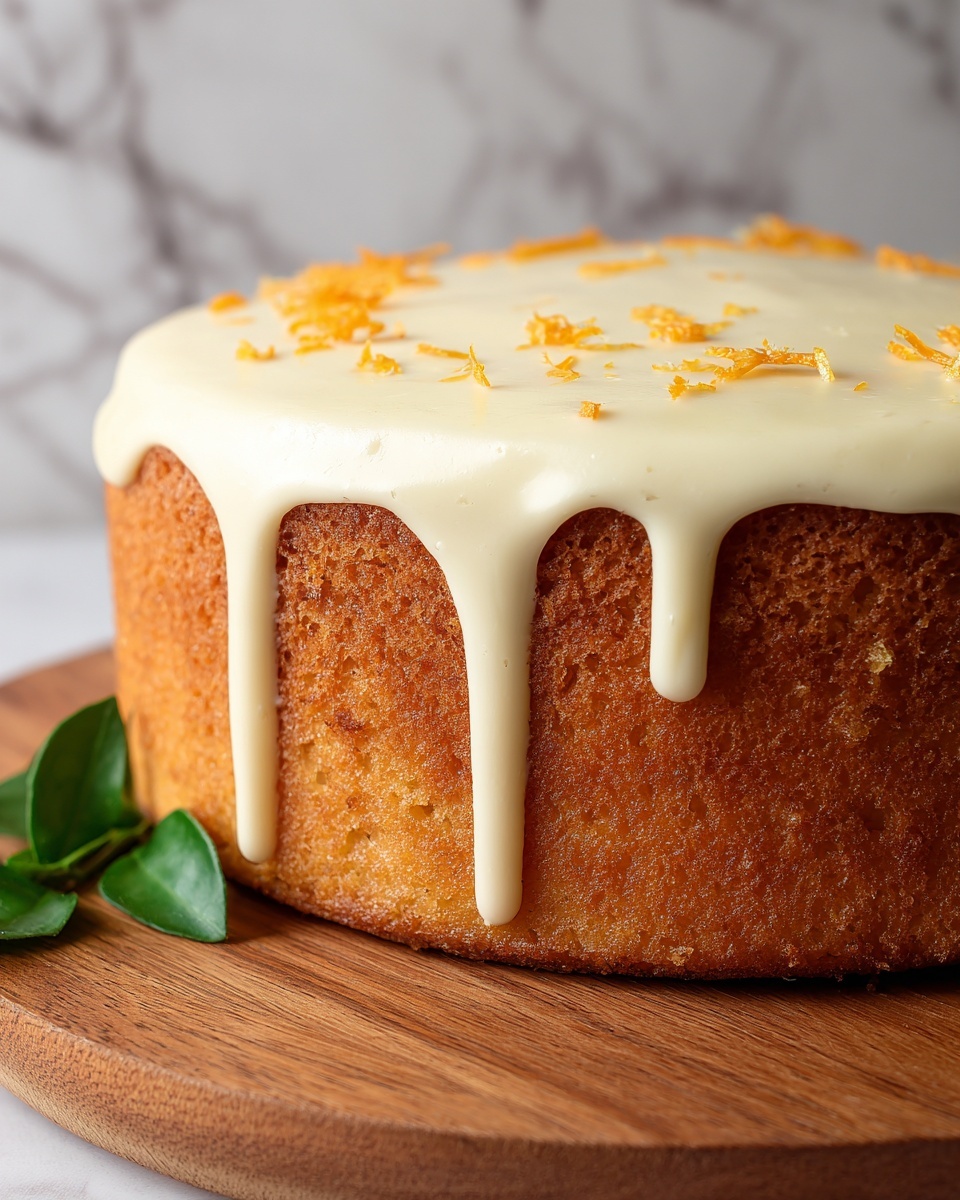 Carrot Pound Cake with Cream Cheese Glaze Recipe - Recipe Image