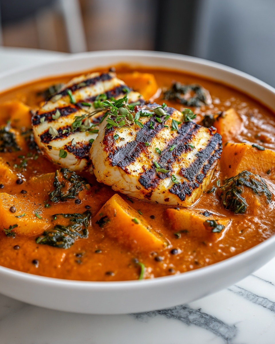 Cod in Roasted Red Pepper Sauce Recipe - Recipe Image