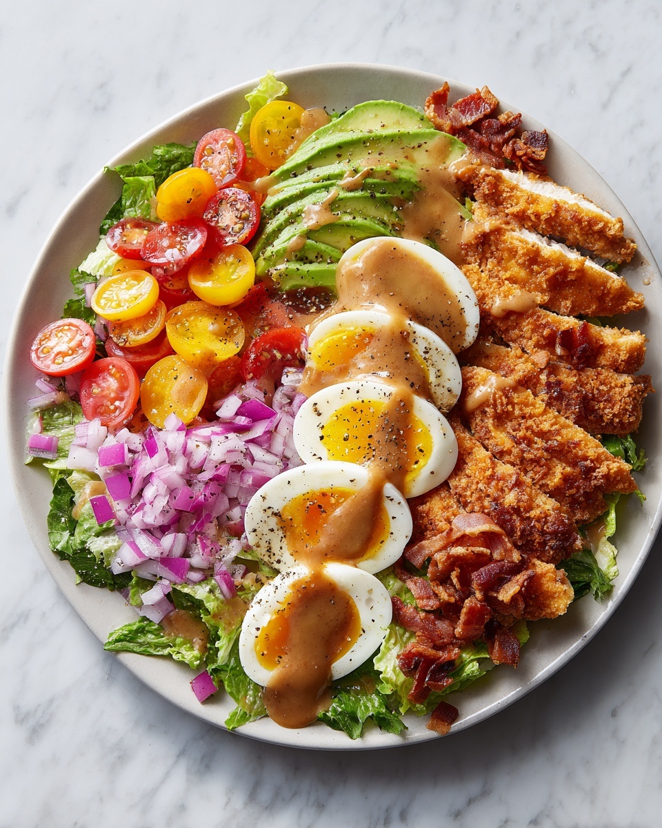 Easy Chicken Cobb Salad Recipe - Recipe Image