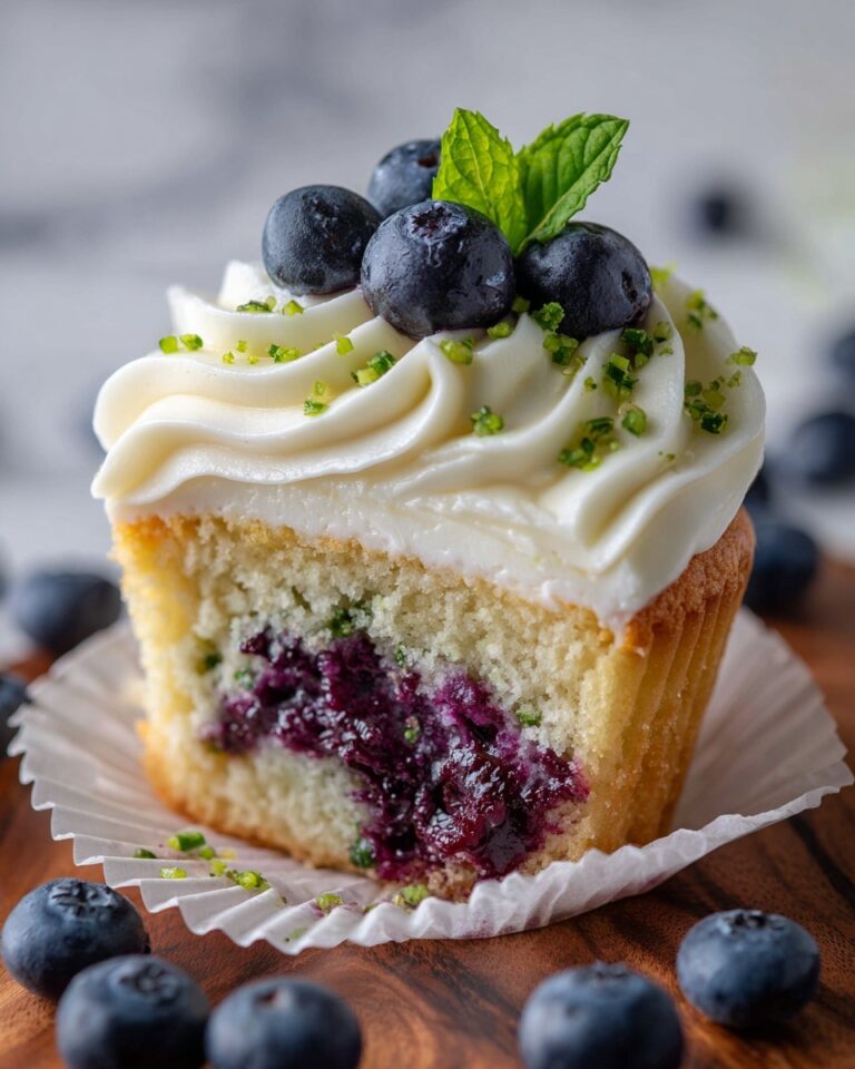 Blueberry Lime Cheesecake Cupcakes Recipe