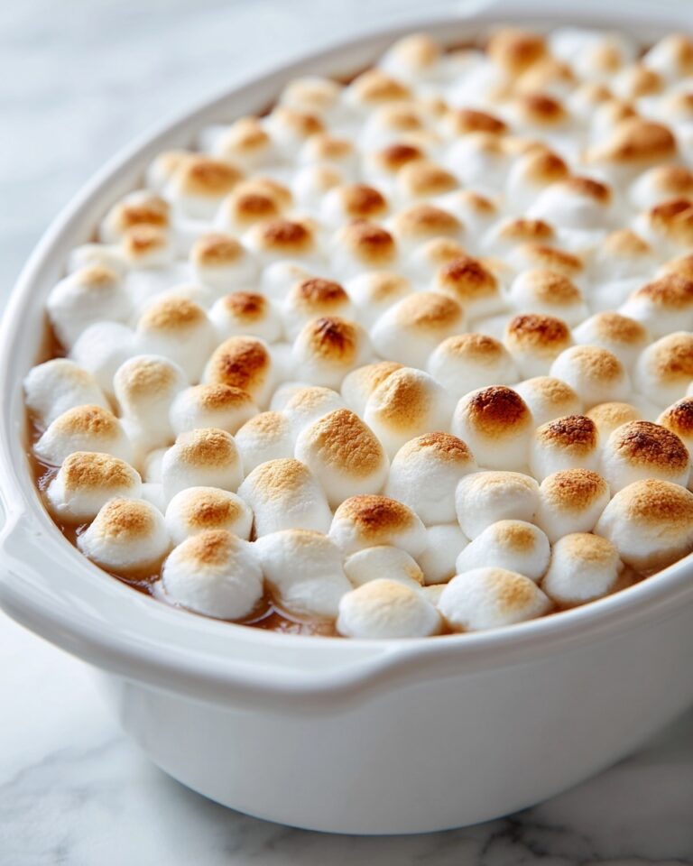 Sweet Potato Casserole with Marshmallow and Streusel Topping Recipe