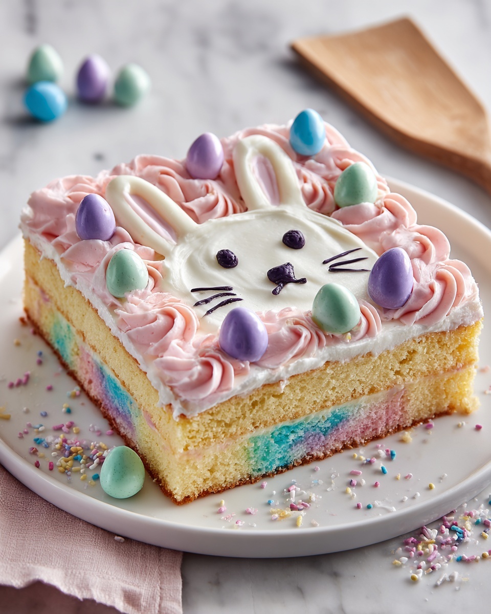 Easter Bunny Poke Cake Recipe - Recipe Image