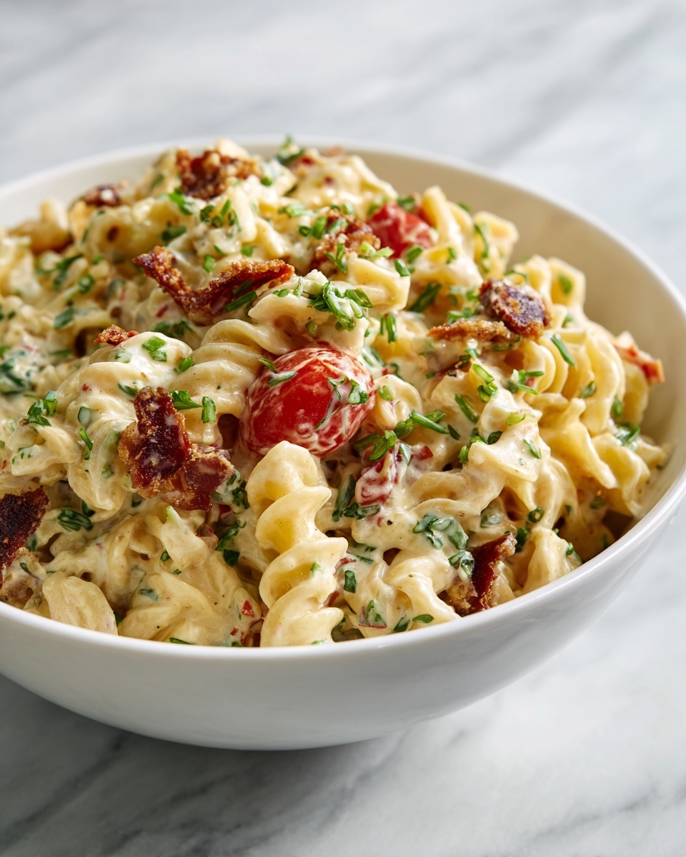 Ranch BLT Pasta Salad Recipe - Recipe Image