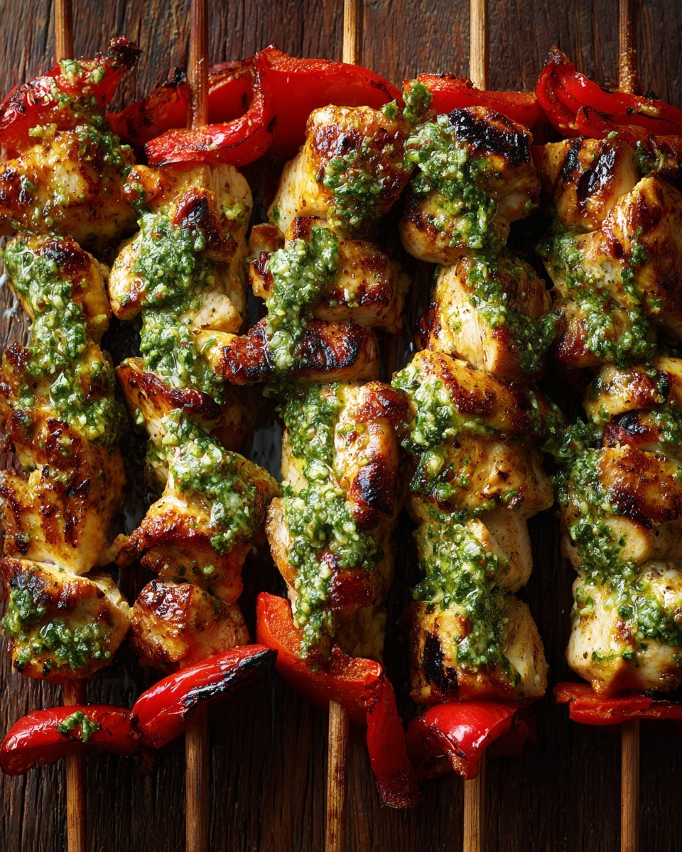 Chicken Pesto Kabobs Recipe - Recipe Image