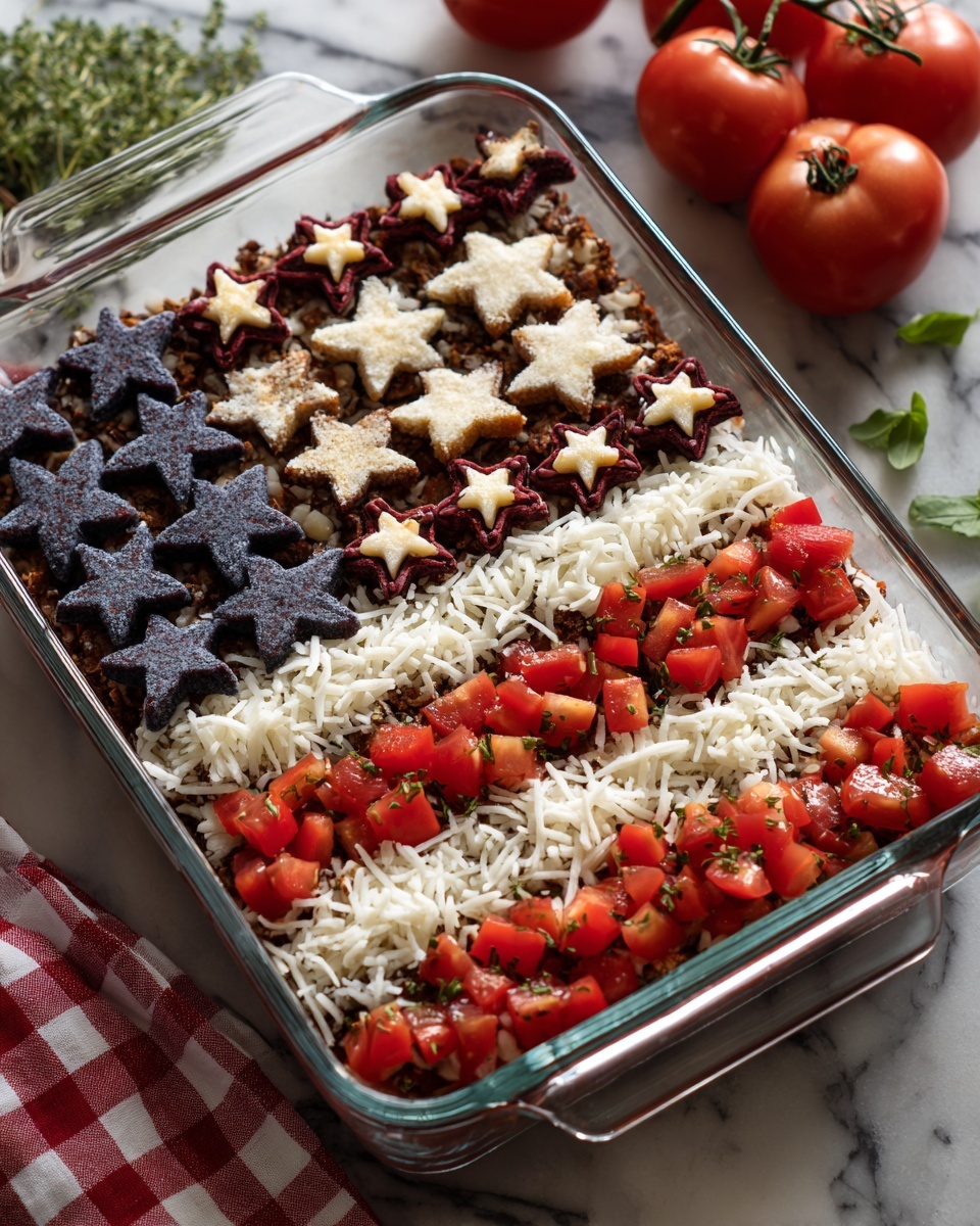 Taco Salad Flag Recipe - Recipe Image