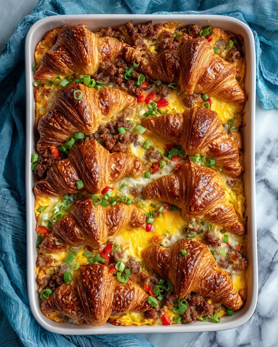 Croissant Breakfast Casserole Recipe - Recipe Image