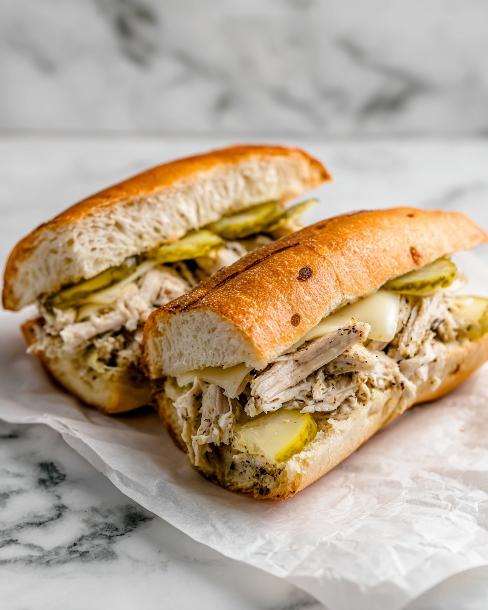 Slow Cooker Chicken Philly Sandwiches Recipe - Recipe Image