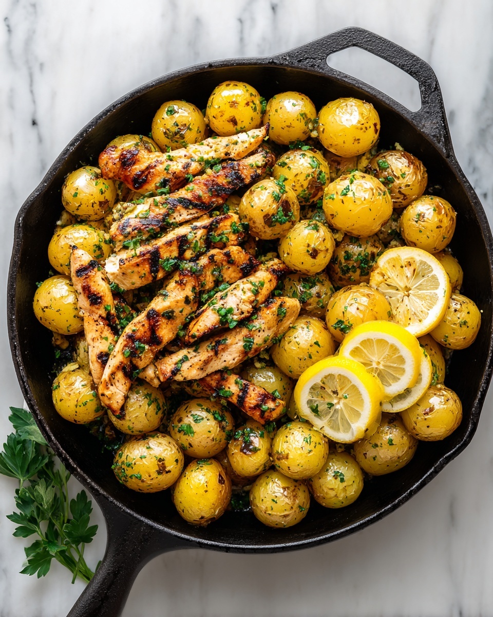 Chicken and Potato Skillet with Honey Soy Marinade Recipe - Recipe Image