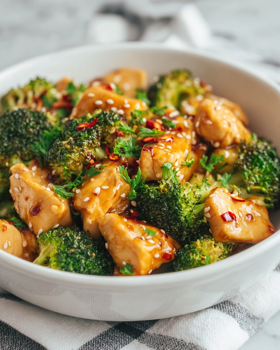 Garlic Chicken with Broccoli Recipe - Recipe Image