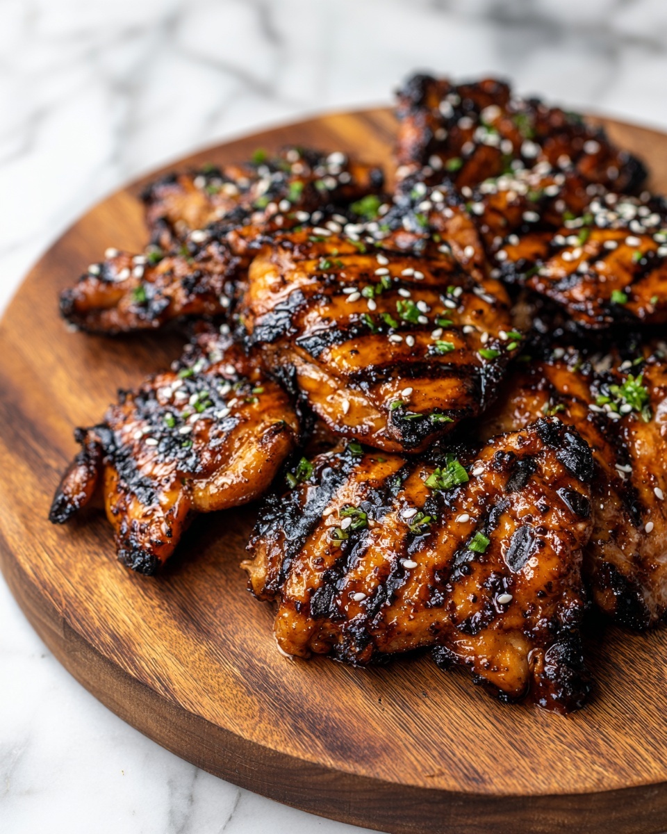 Korean Honey Sesame Grilled Chicken Recipe - Recipe Image