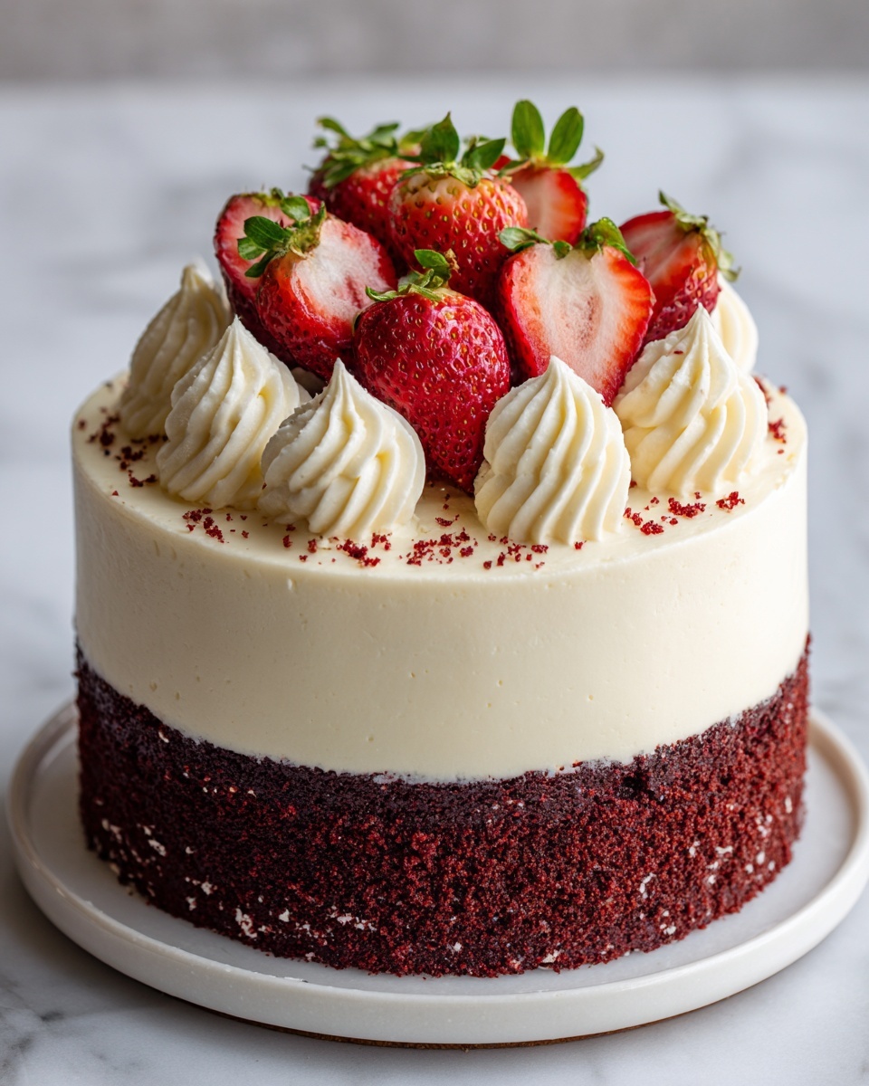 Red Velvet Strawberry Delight Recipe - Recipe Image