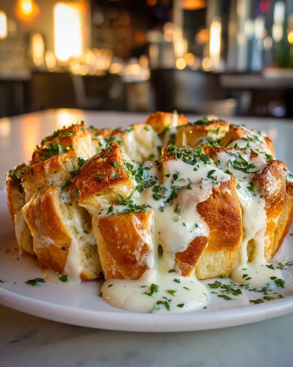 Chicken Alfredo Monkey Bread Recipe - Recipe Image