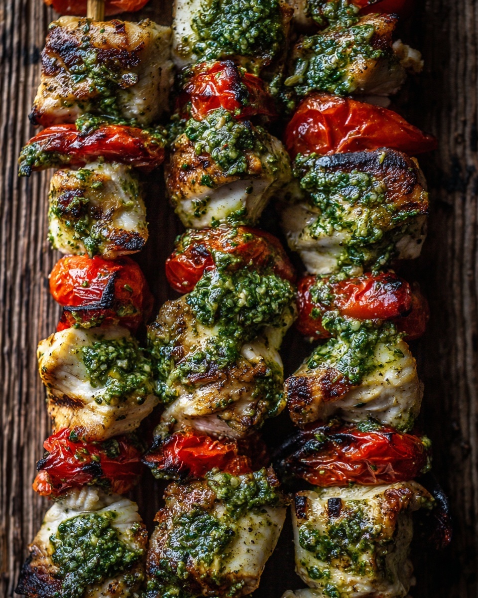 Chicken Pesto Kabobs Recipe - Recipe Image