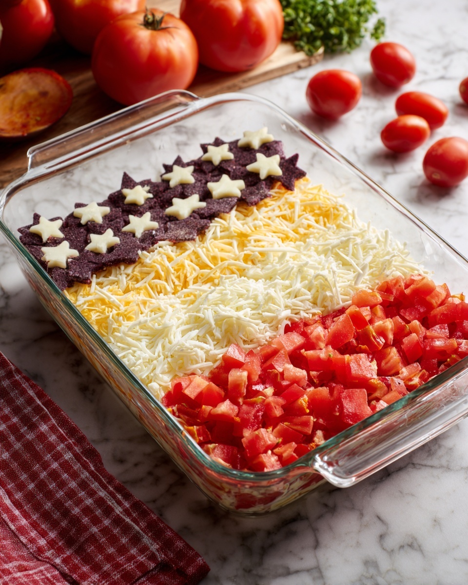 Taco Salad Flag Recipe - Recipe Image