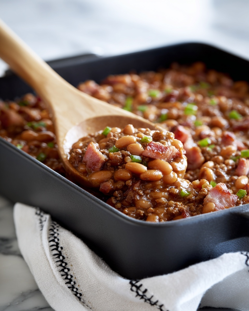 Baked Beans Ground Beef Casserole Recipe - Recipe Image
