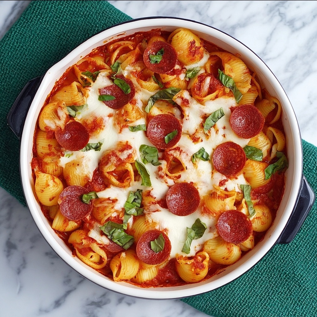 Cheesy Pepperoni Pasta Bake Recipe - Recipe Image