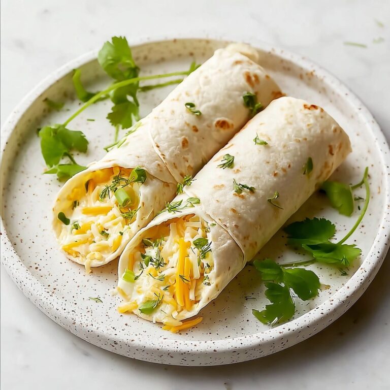 Cheesy Garlic Chicken Wraps Recipe