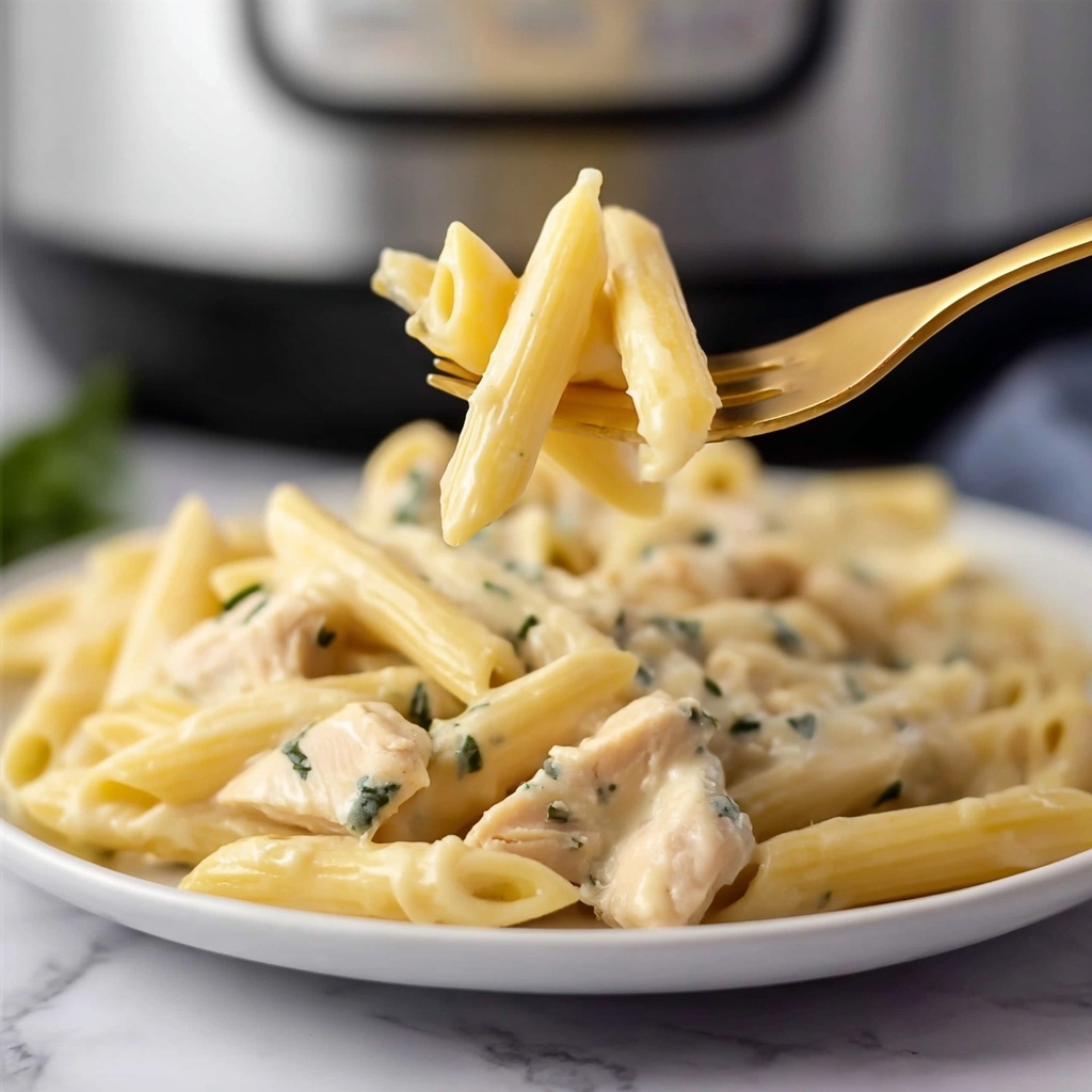 Slow Cooker Creamy Chicken and Penne Recipe - Recipe Image