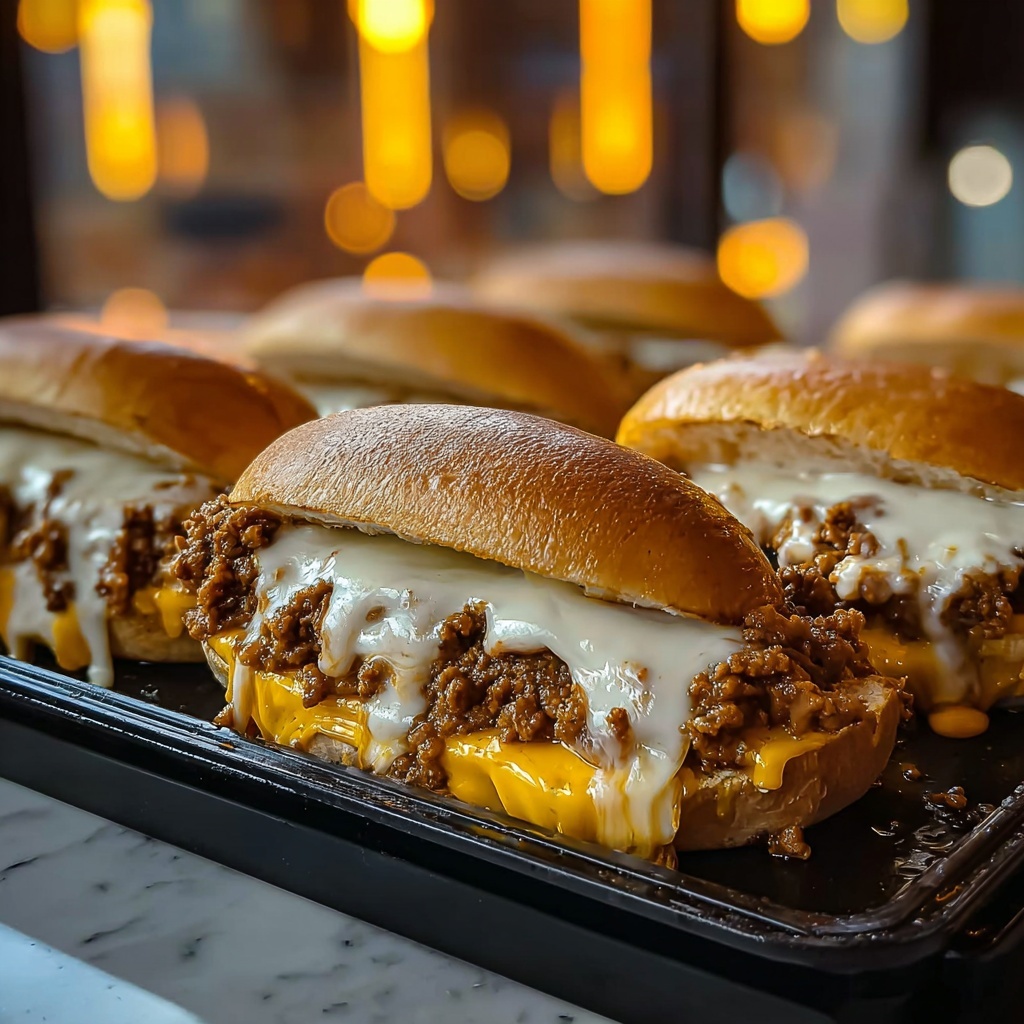 Philly Cheese Steak Sloppy Joes Recipe - Recipe Image