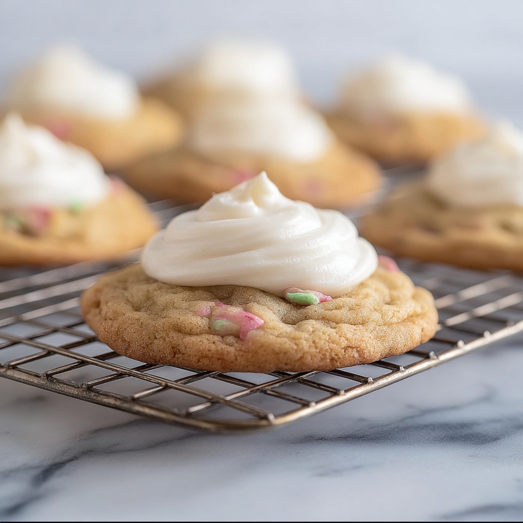 Rhubarb Cookies with Cream Cheese Frosting Recipe - Recipe Image