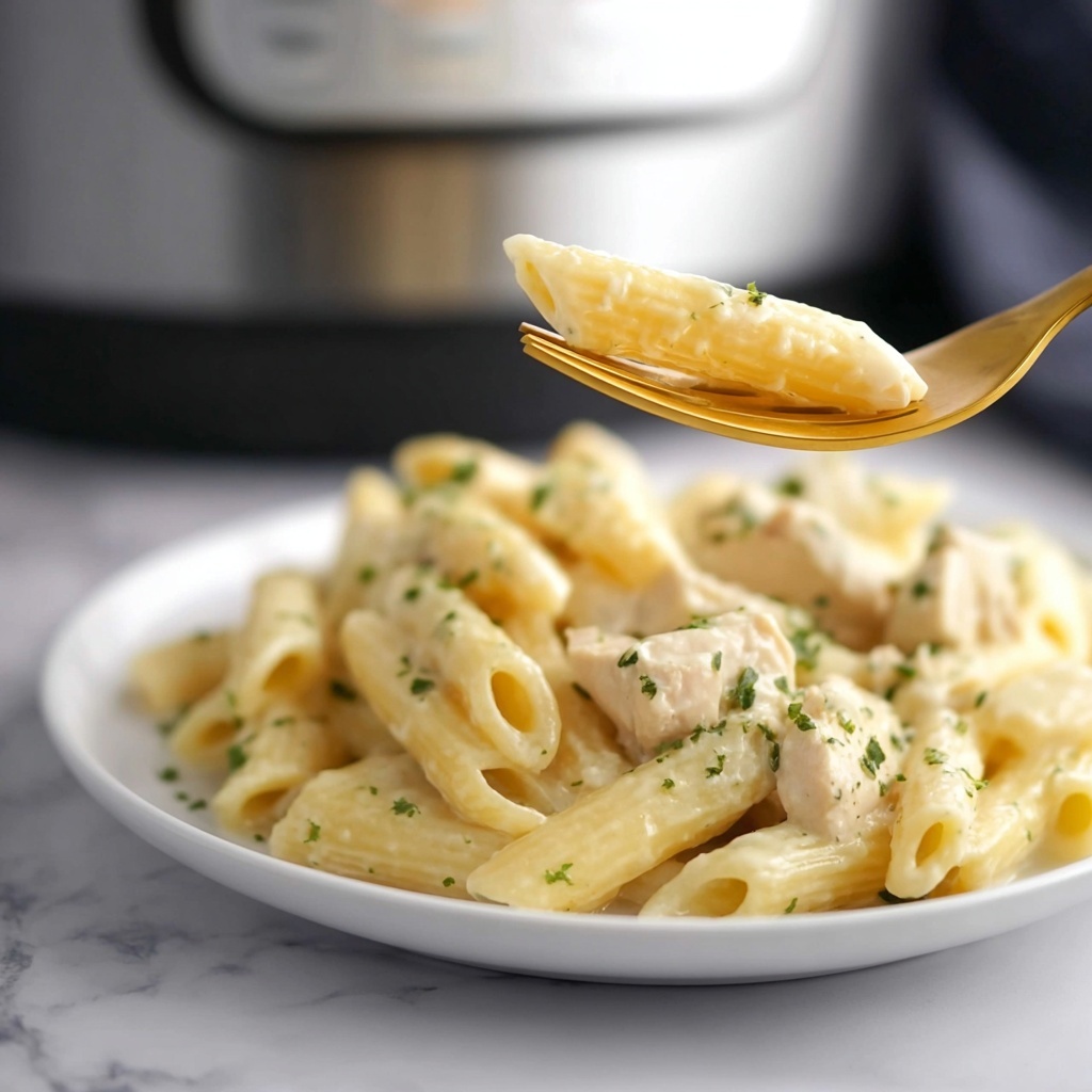 Slow Cooker Creamy Chicken and Penne Recipe - Recipe Image