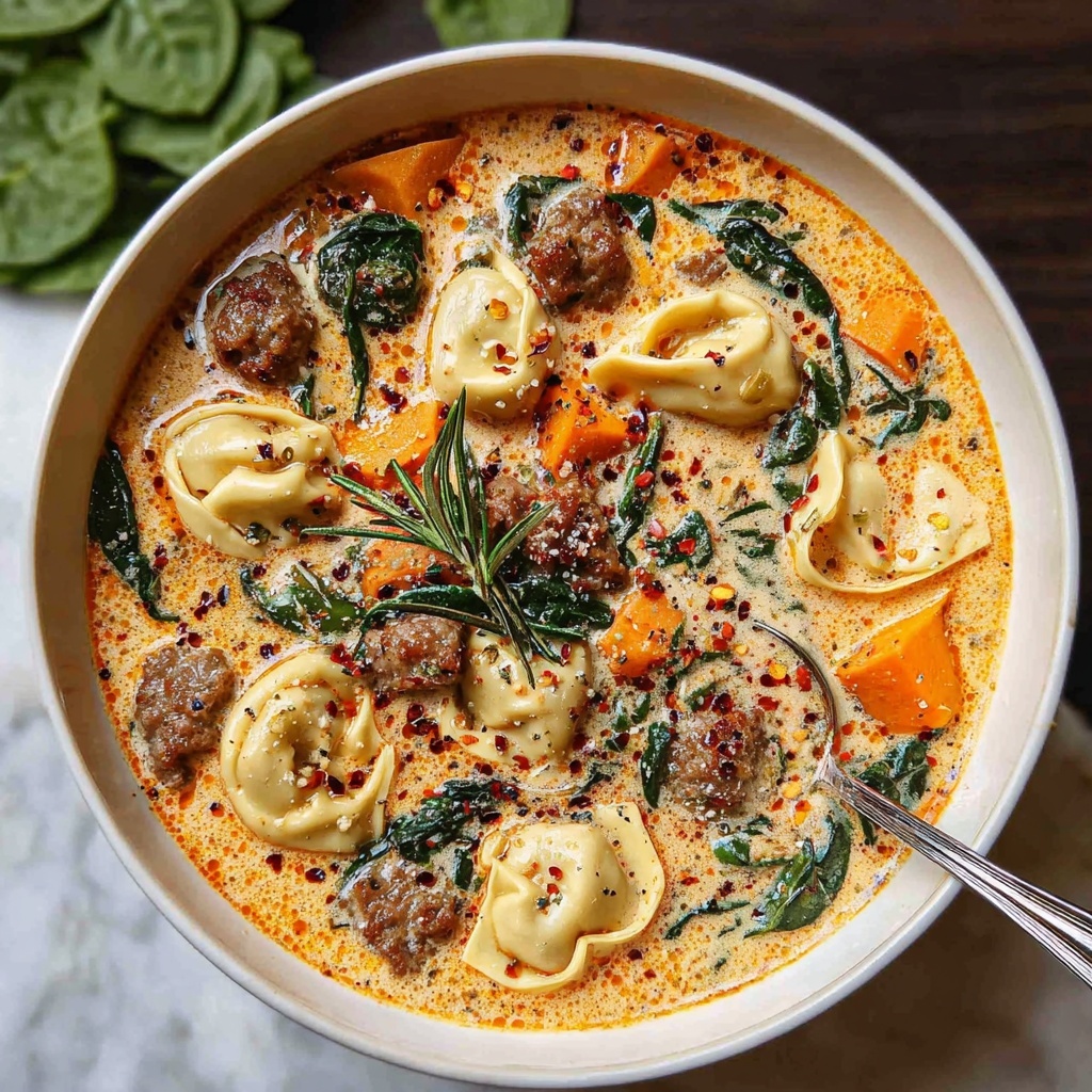 Creamy Sausage Tortellini Soup: The Ultimate Comfort Food Recipe - Recipe Image