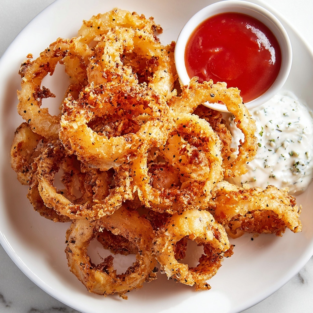 Crispy Fried Calamari with Lemon and Dipping Sauces Recipe - Recipe Image